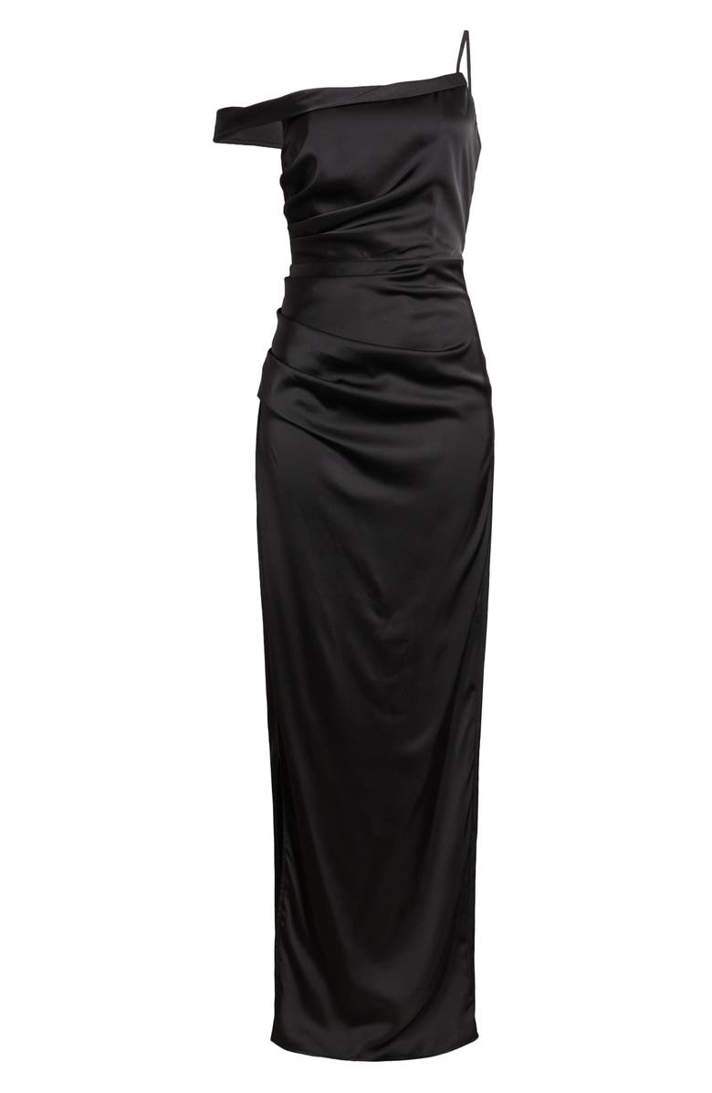 Lulus Ruched Column Gown, Alternate, color,