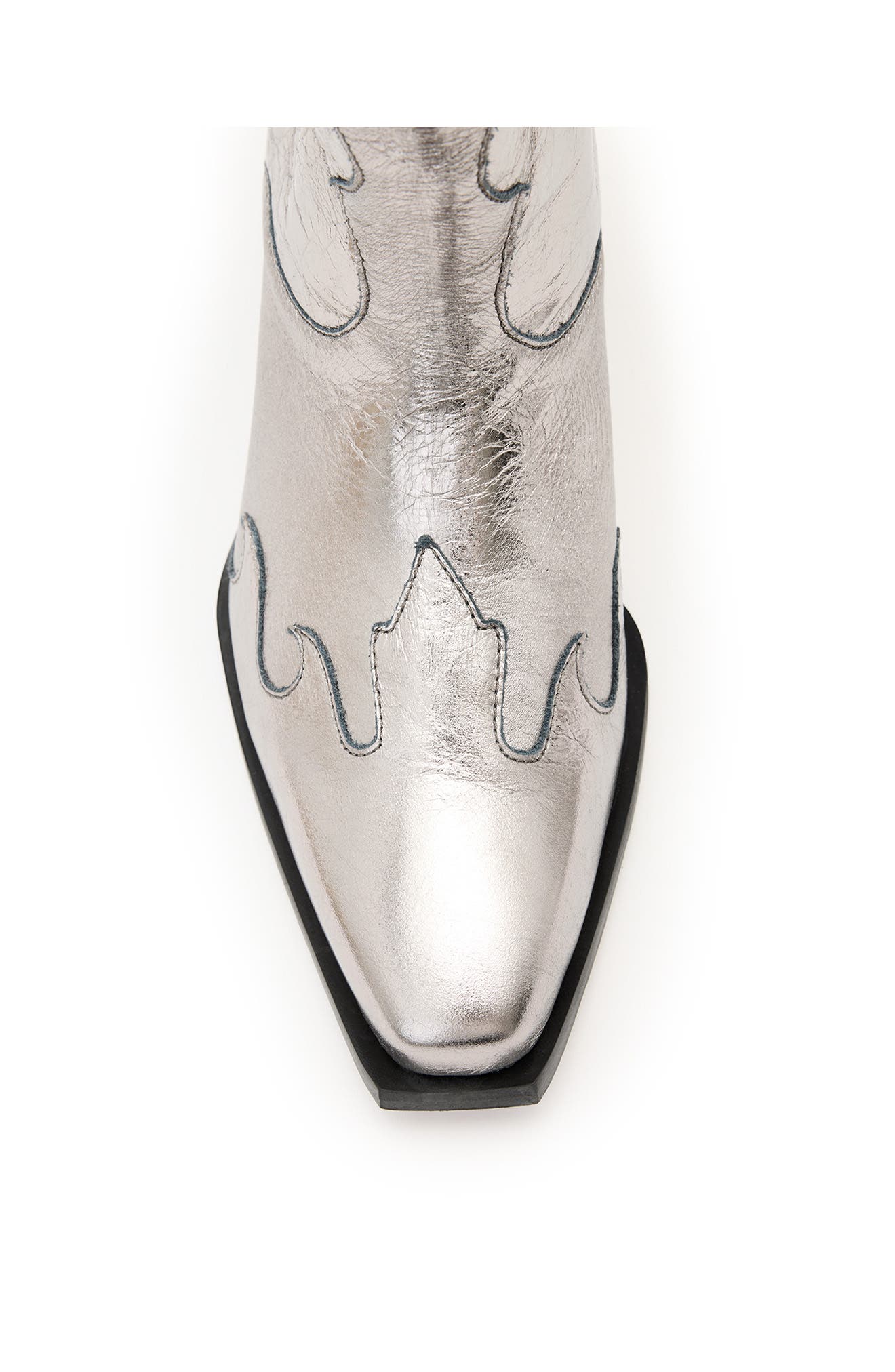 AllSaints Dolly Cowboy Boot, Alternate, color, Gunmetal Grey