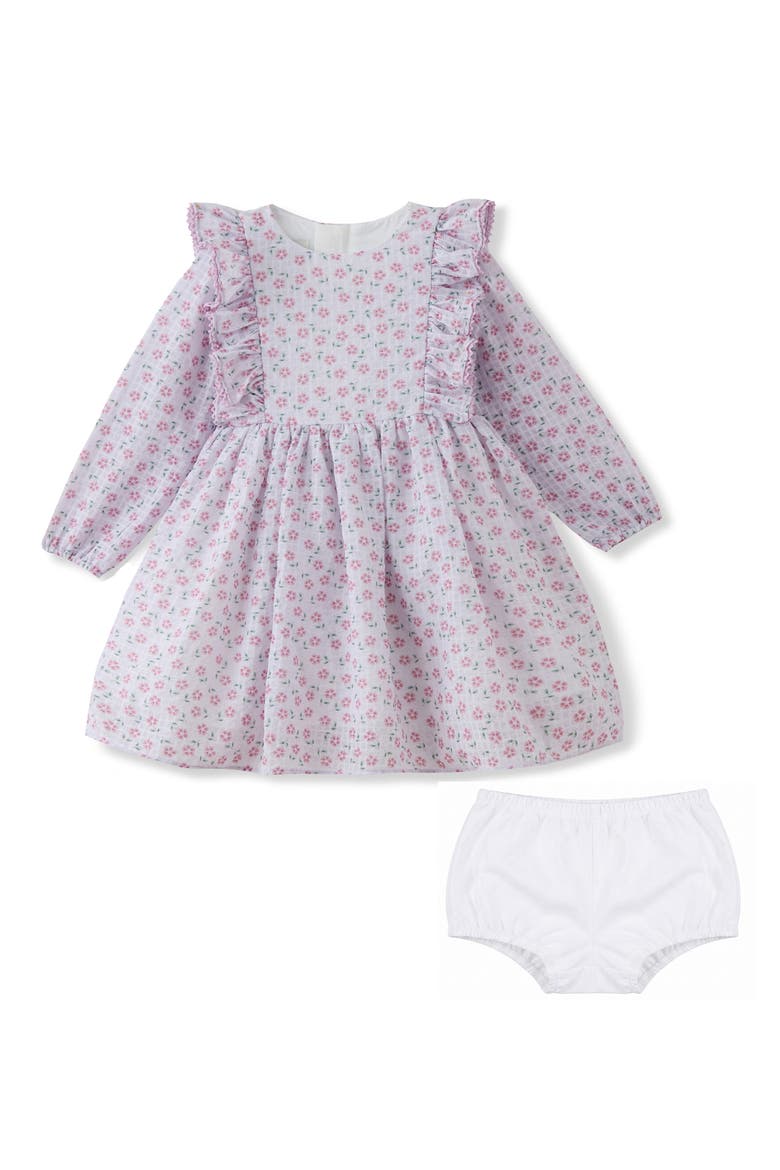 Kids' Thea Chiffon Seersucker Dress & Bloomers Set, Main, color, LILAC