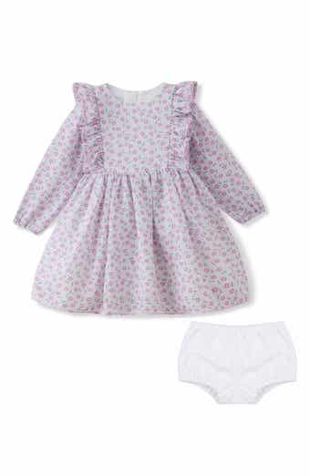Thea Chiffon Seersucker Dress & Bloomers Set