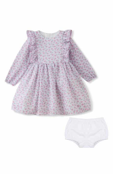 Kids' Thea Chiffon Seersucker Dress & Bloomers Set