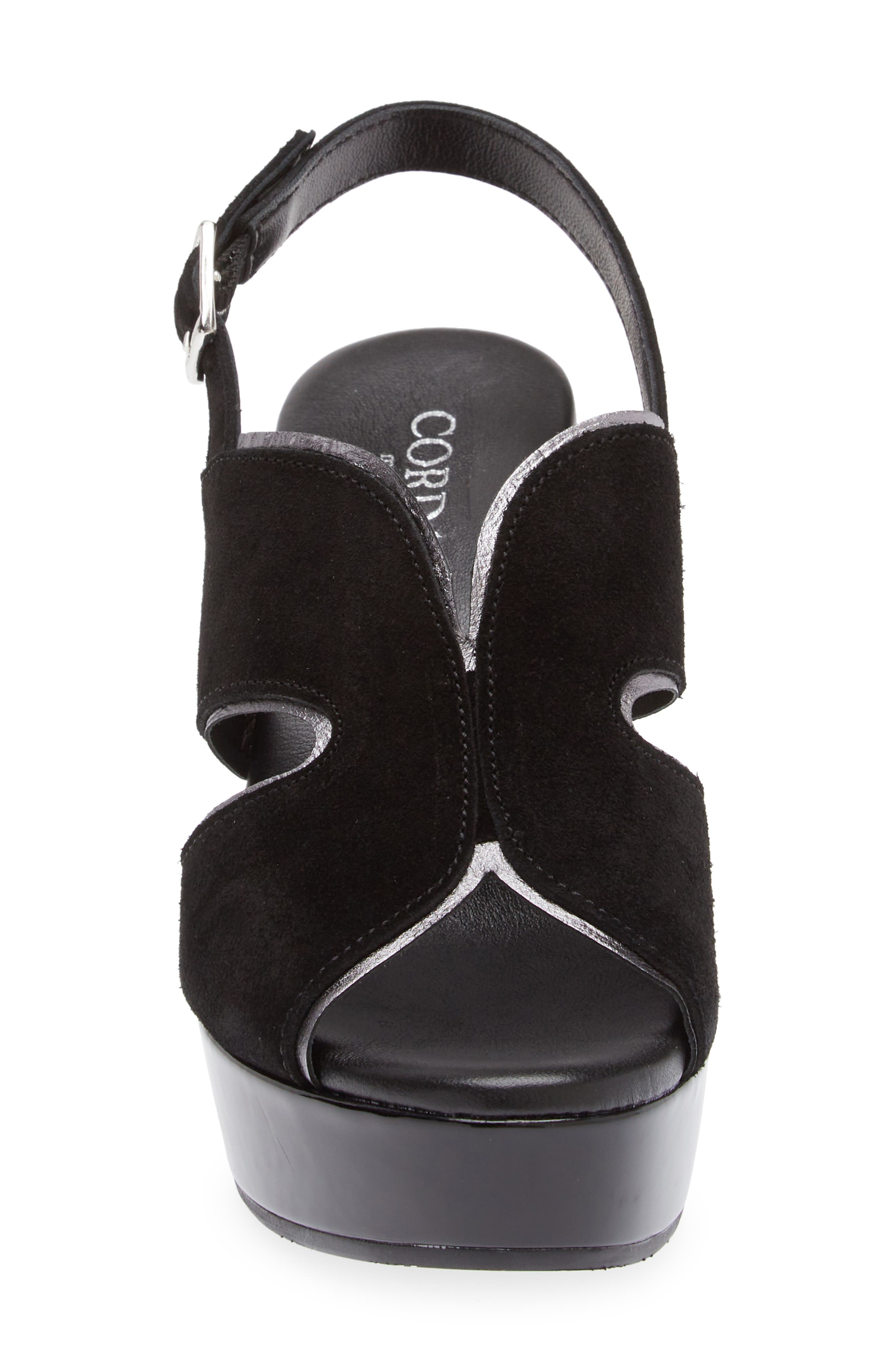 Cordani Toni Slingback Sandal, Alternate, color, Crosta Nero