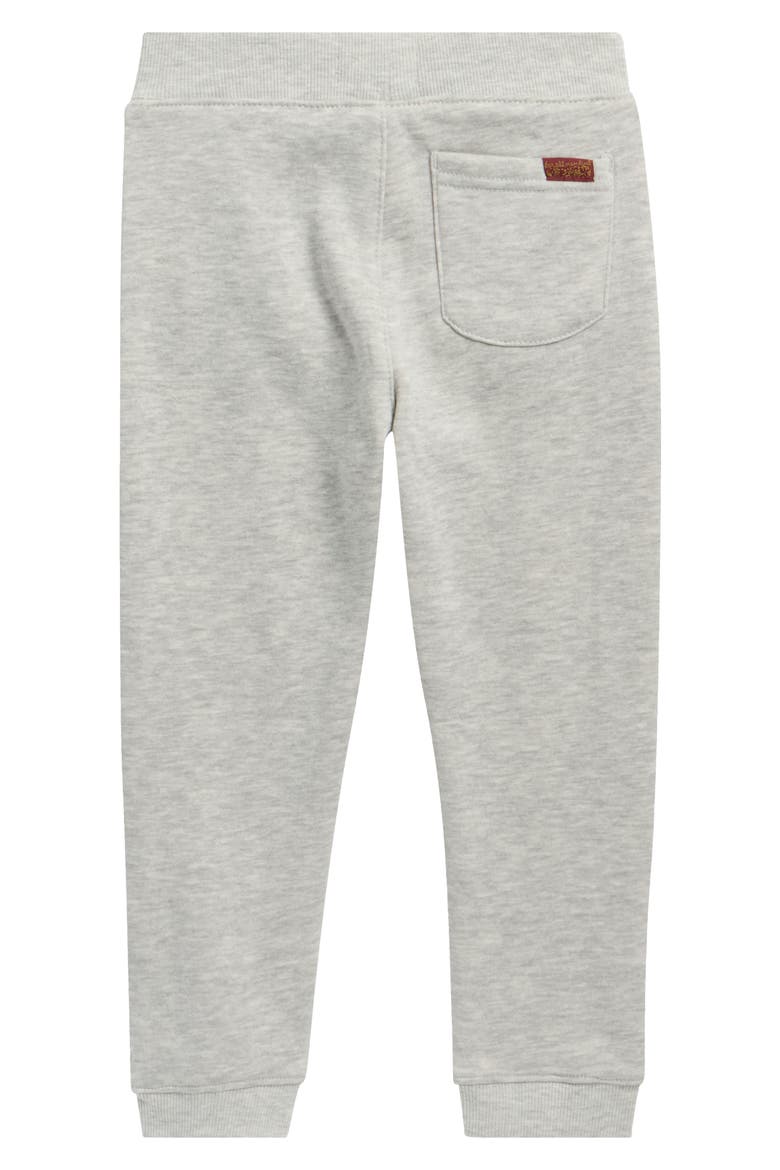 Kids' Denim Bomber Jacket & Fleece Joggers Set, Alternate, color, HEATHER GRAY