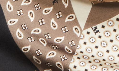 Max Mara Paisley Monogram Silk Square Scarf In Multi