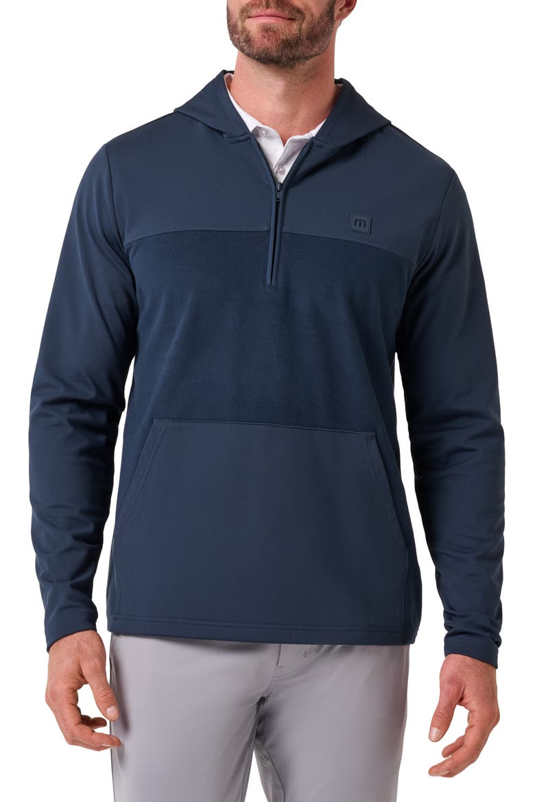 Polar Seas Quarter Zip Pullover, Main, color, TOTAL ECLIPSE