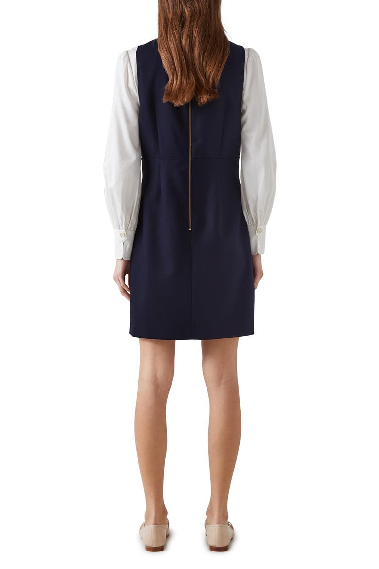 Mariner Pinafore Dress, Alternate, color, NAVY