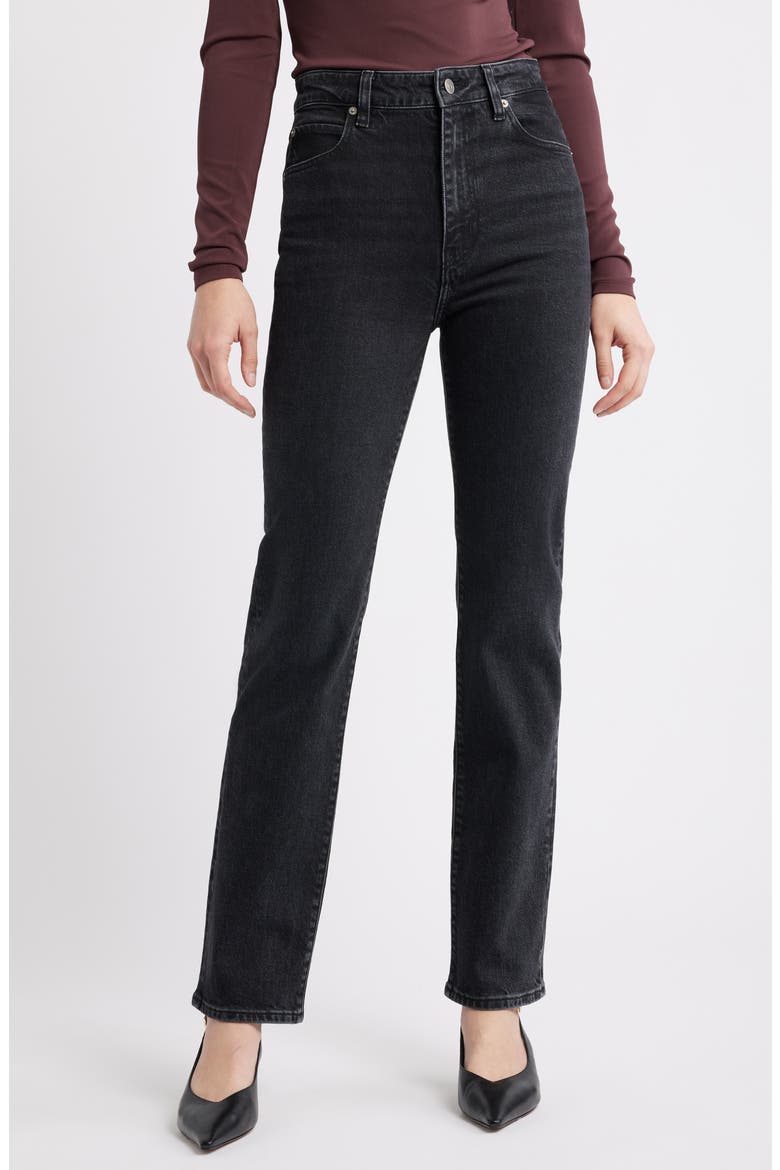 The Ruler High Waist Straight Leg Jeans, Main, color, VECTOR