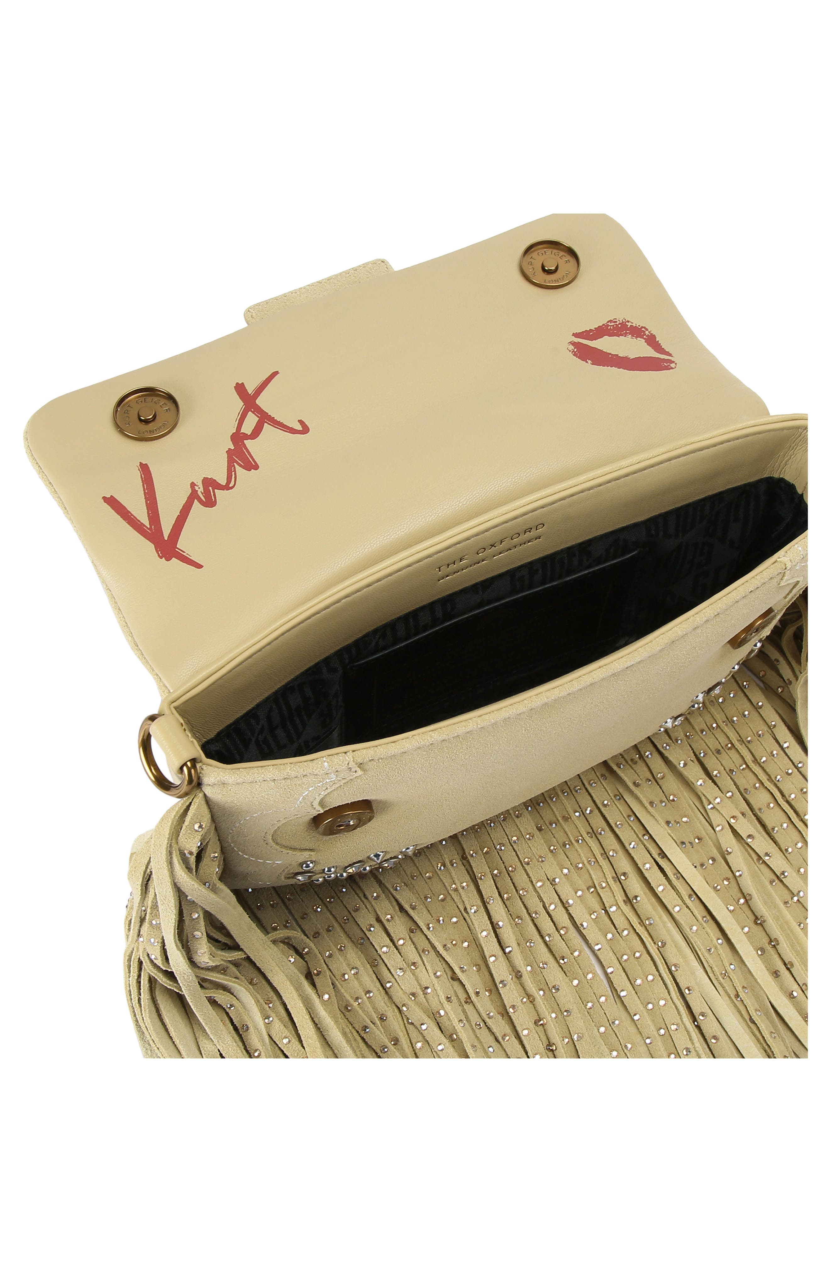 Small Oxford Fringe Shoulder Bag, Alternate, color, BEIGE OTH