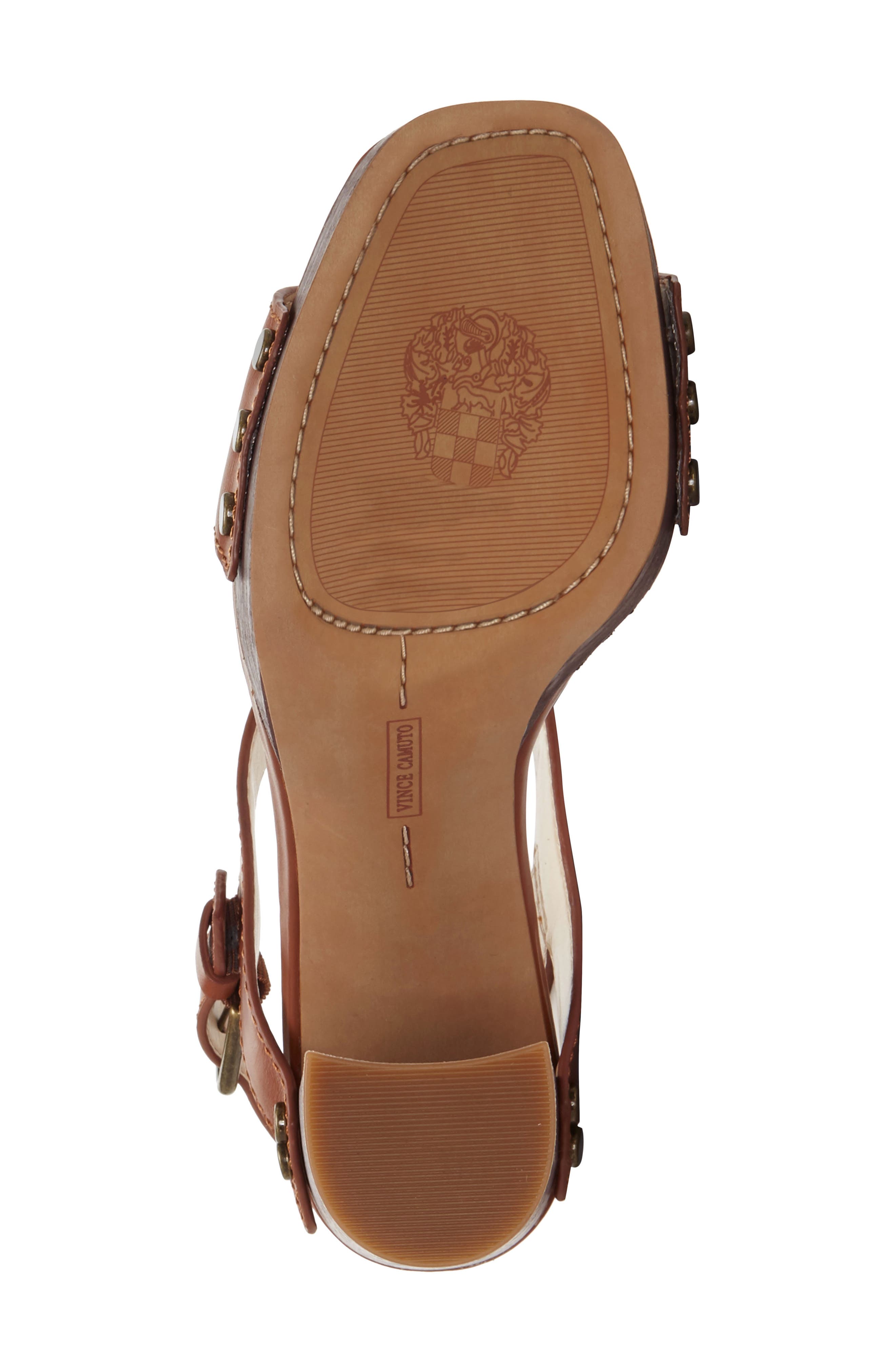 Lethalia Platform Sandal, Alternate, color, RICH BROWN LEATHER