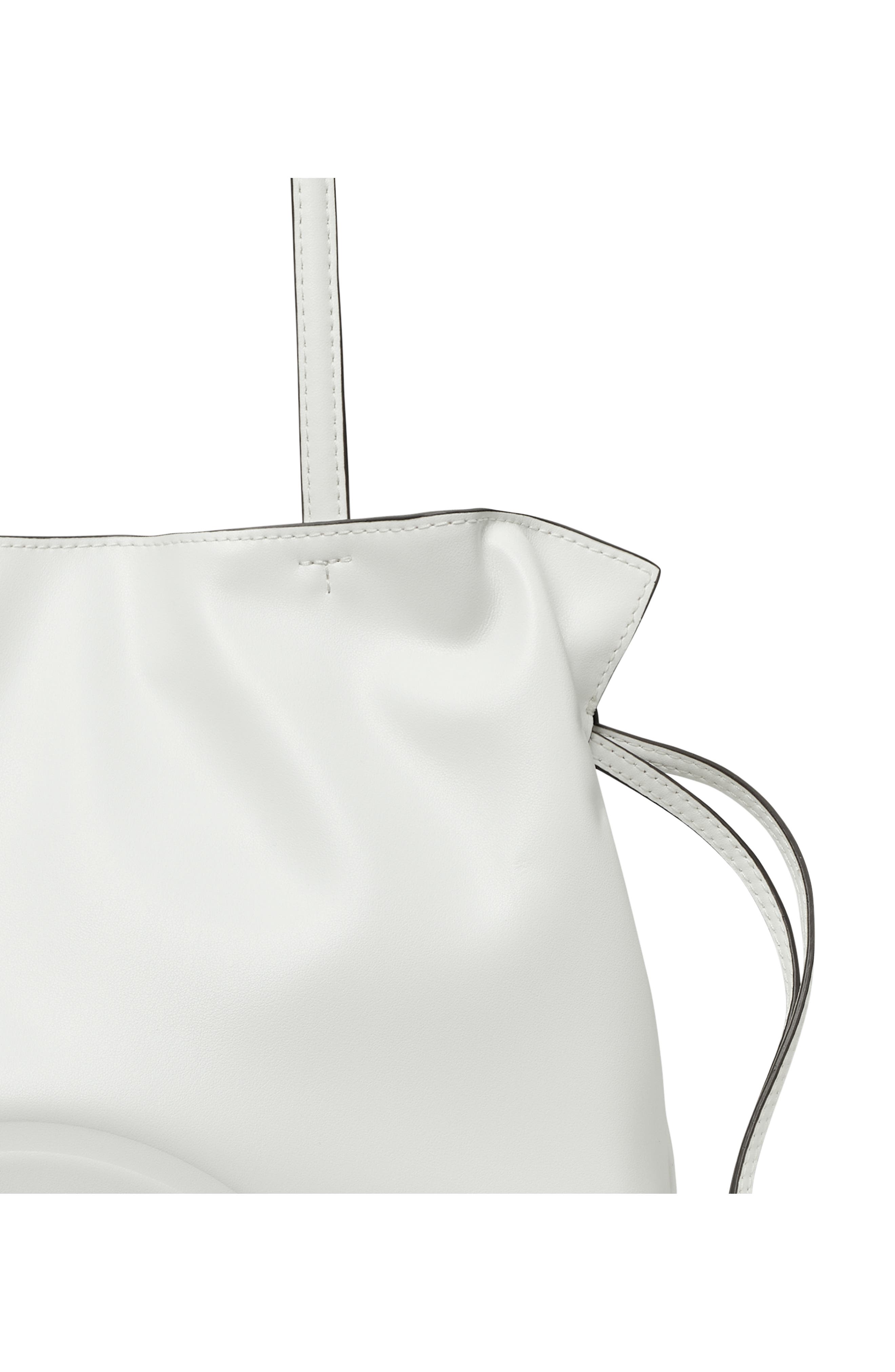 Tory Burch Small Ella Natuura<sup>™</sup> Drawstring Tote, Alternate, color, Bianco