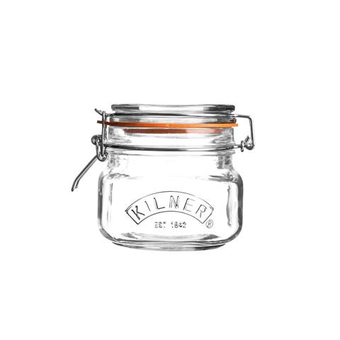 Square Clip Top Jar for Canning and Food Storage