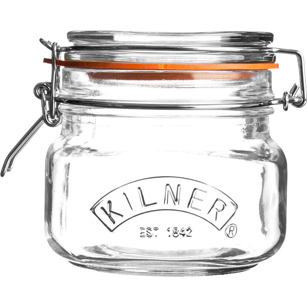 Kilner Square Clip Top Jar For Canning And Food Storage In Transparent