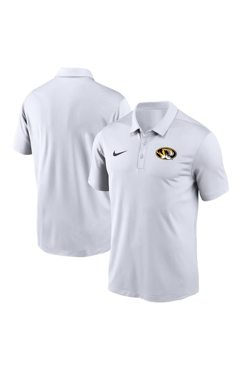Nike Men's Nike White Missouri Tigers Victory Solid Performance Polo, Alternate, color, 