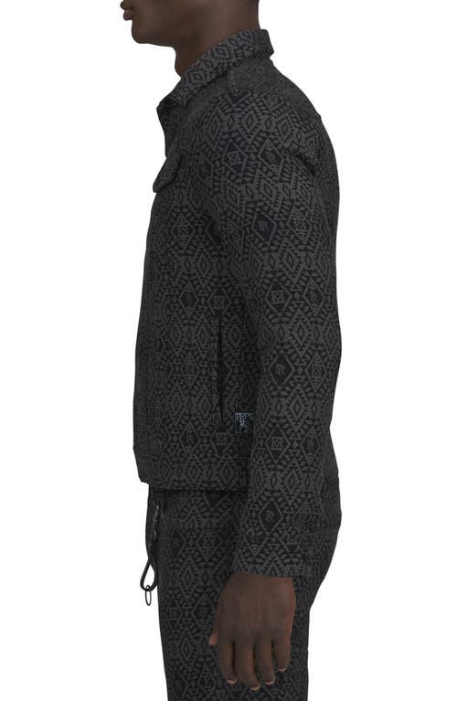 PRPS PRPS KEYSTONE GEO PATTERN COTTON TRUCKER JACKET