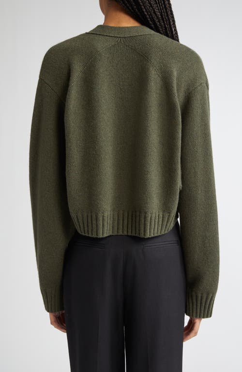 Proenza Schouler Sofia Buttoned Pocket Cardigan In Green