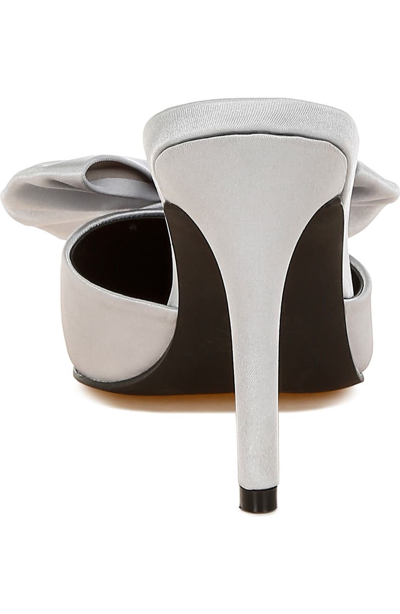 LONDON RAG Sidonie Bow Mule Pump, Alternate, color, Silver