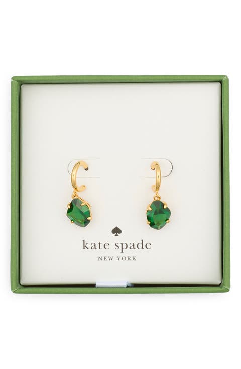 treasure trove cubic zirconia huggie hoop earrings