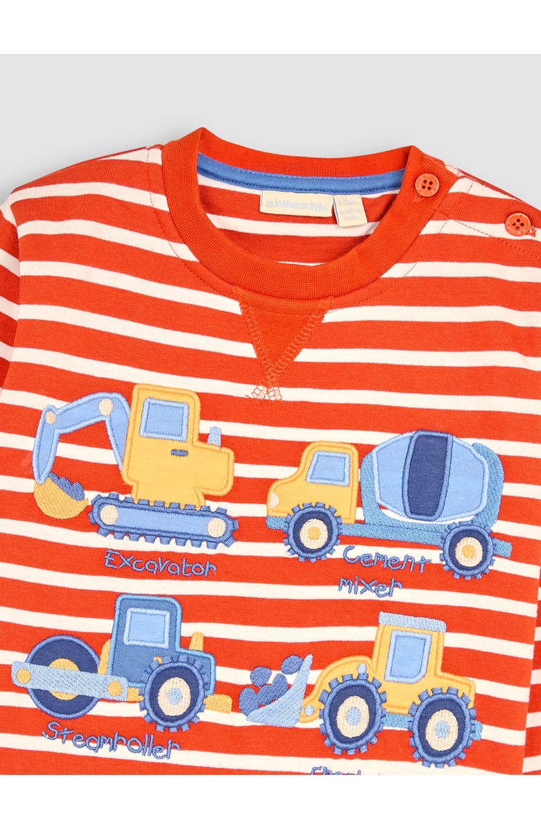 JOJO MAMAN BEBE Transport Appliqué Sweatshirt & Leggings Set, Alternate, color, 