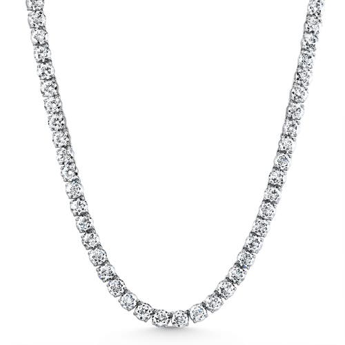 Bliss Diamond 40ct Diamond Tennis Necklace 14k Gold 16.5" Lab Grown In 14k White Gold
