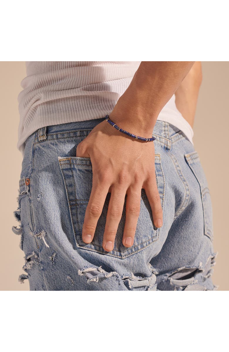 John Hardy Heishi Bracelet, Gemstones, Sterling Silver, Alternate, color, Blue