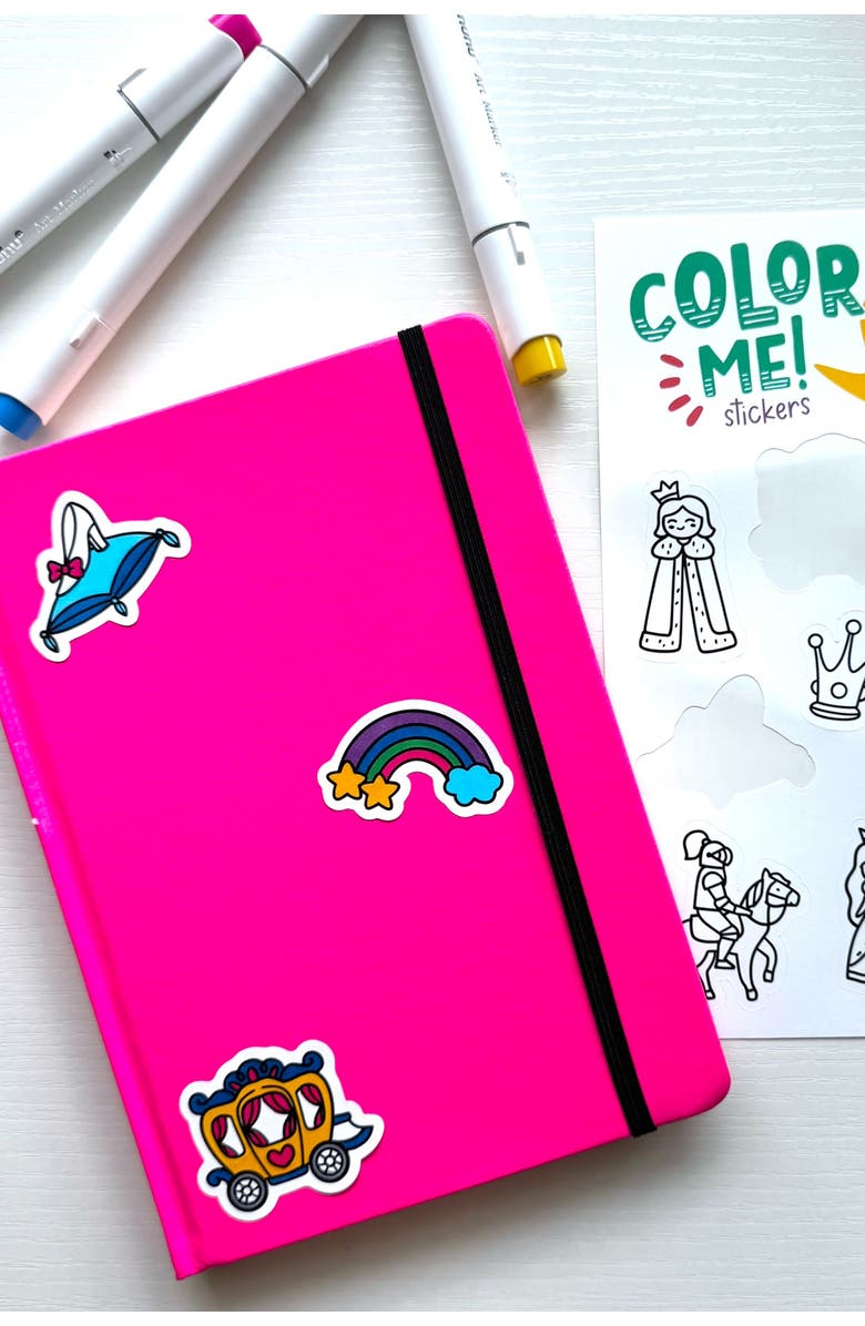 A Brighter Year Color Your Own Sticker Pages, Alternate, color, Mythical + Magical