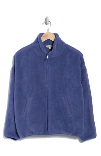 Marika Caliste Quarter Zip Sweatshirt In Blue