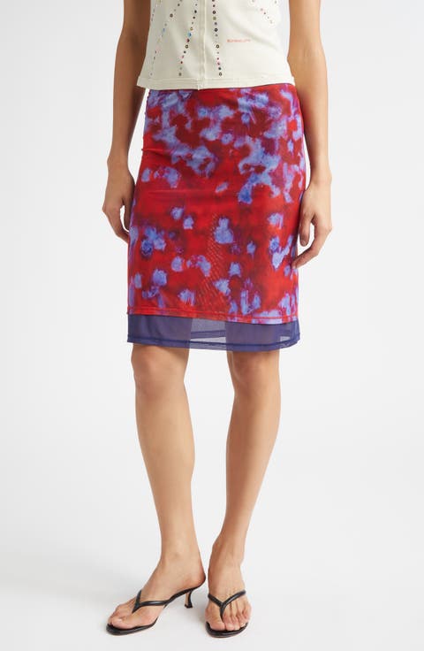 Duet Double Layer Micromesh Skirt