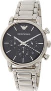 Emporio Armani Men's Chronograph Black Dial Watch, 43mm