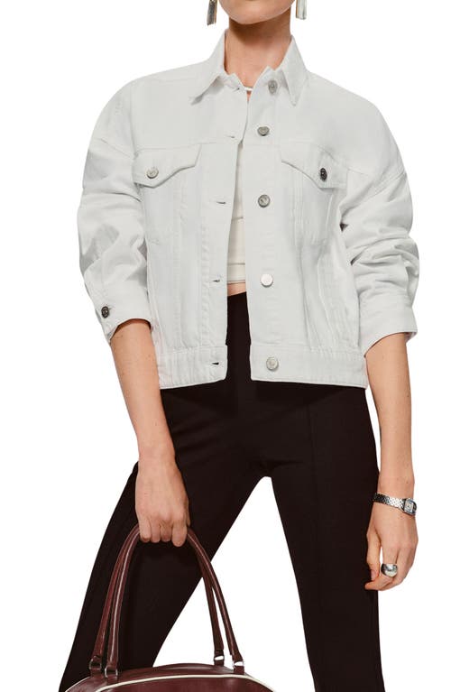 Reformation Rhodes Relaxed Fit Organic Cotton Denim Jacket In White