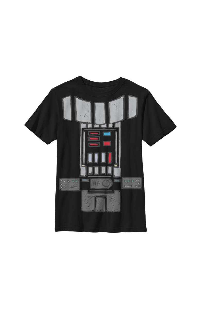 Star Wars Boy's Star Wars Darth Vader Cartoon Costume  Graphic T-Shirt, Main, color, Black