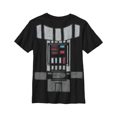 Boy's Star Wars Darth Vader Cartoon Costume  Graphic T-Shirt