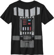 Star Wars Boy's Star Wars Darth Vader Cartoon Costume  Graphic T-Shirt