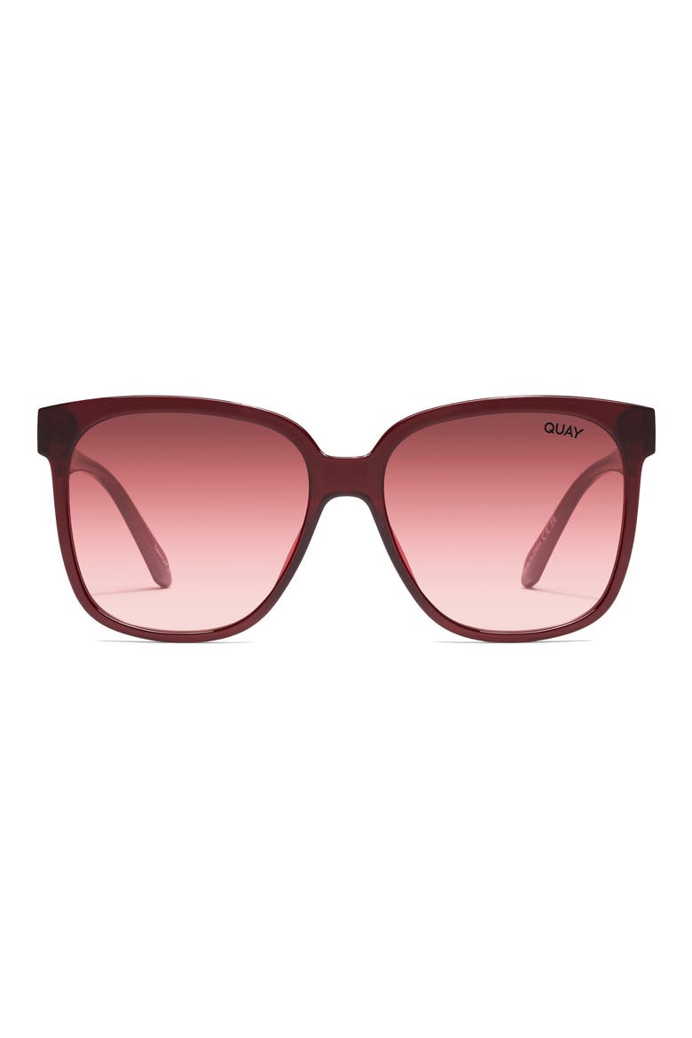 Wide Awake 59mm Square Sunglasses, Main, color, CHOCOLATE / RUBY