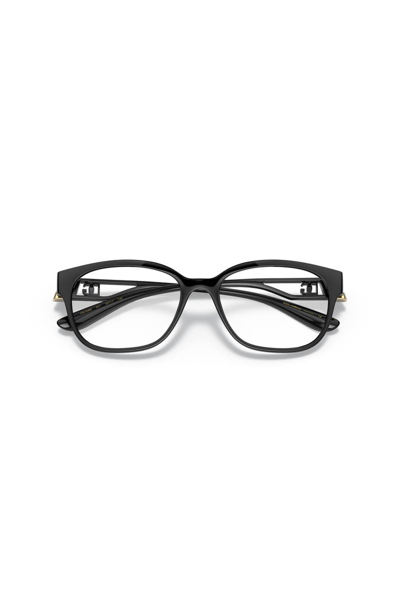 Dolce&Gabbana 54mm Square optical glasses, Alternate, color, Black