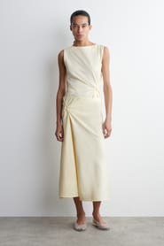 COS Twist-Detail Midi Skirt