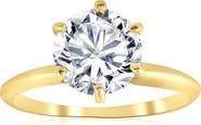 Bliss Diamond Certified 3Ct Diamond Solitaire Gold Engagement Ring Lab Grown