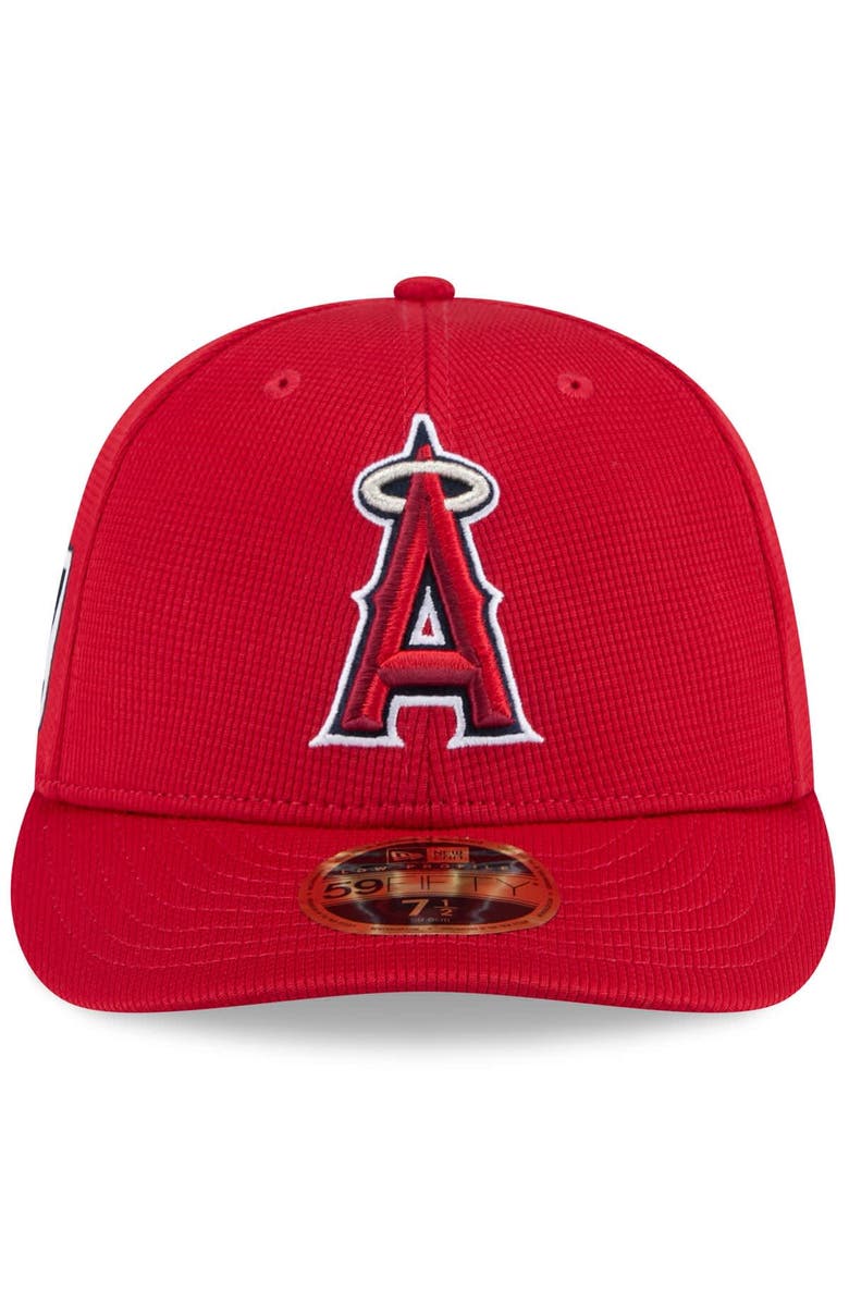 New Era Men's New Era Red Los Angeles Angels 2025 Spring Training Low Profile 59FIFTY Fitted Hat, Alternate, color, Red