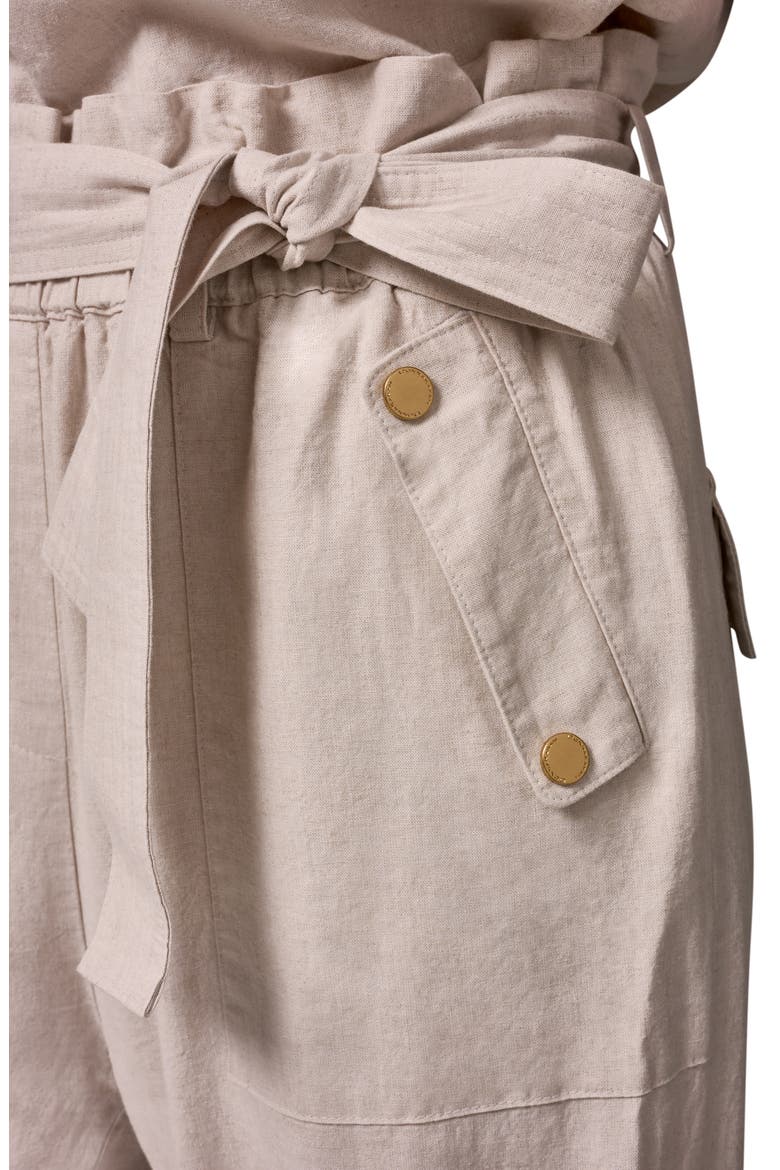 Belted Tapered Pants, Alternate, color, NATURAL