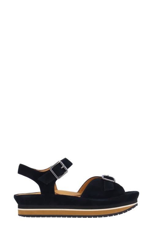 L'amour Des Pieds Vardant Platform Sandal In Black