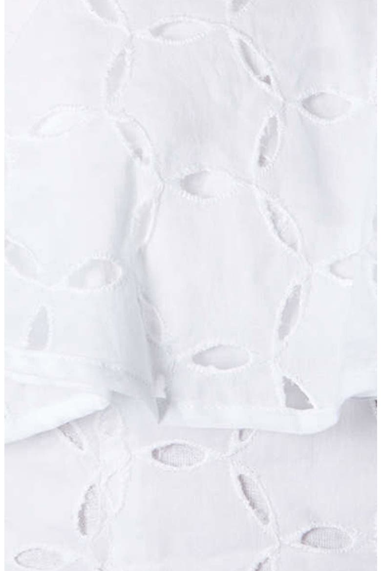 Broderie Ruffle Bralette, Alternate, color, WHITE