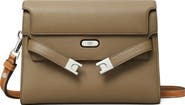 Tory Burch Lee Radziwill Colorblock Pebble Leather Shoulder Bag