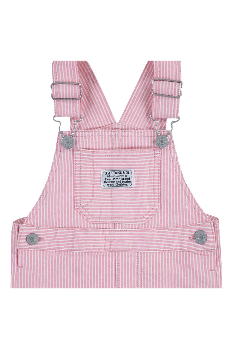 Railroad Stripe Overalls, Alternate, color, RED/ BRIGHT WHITE