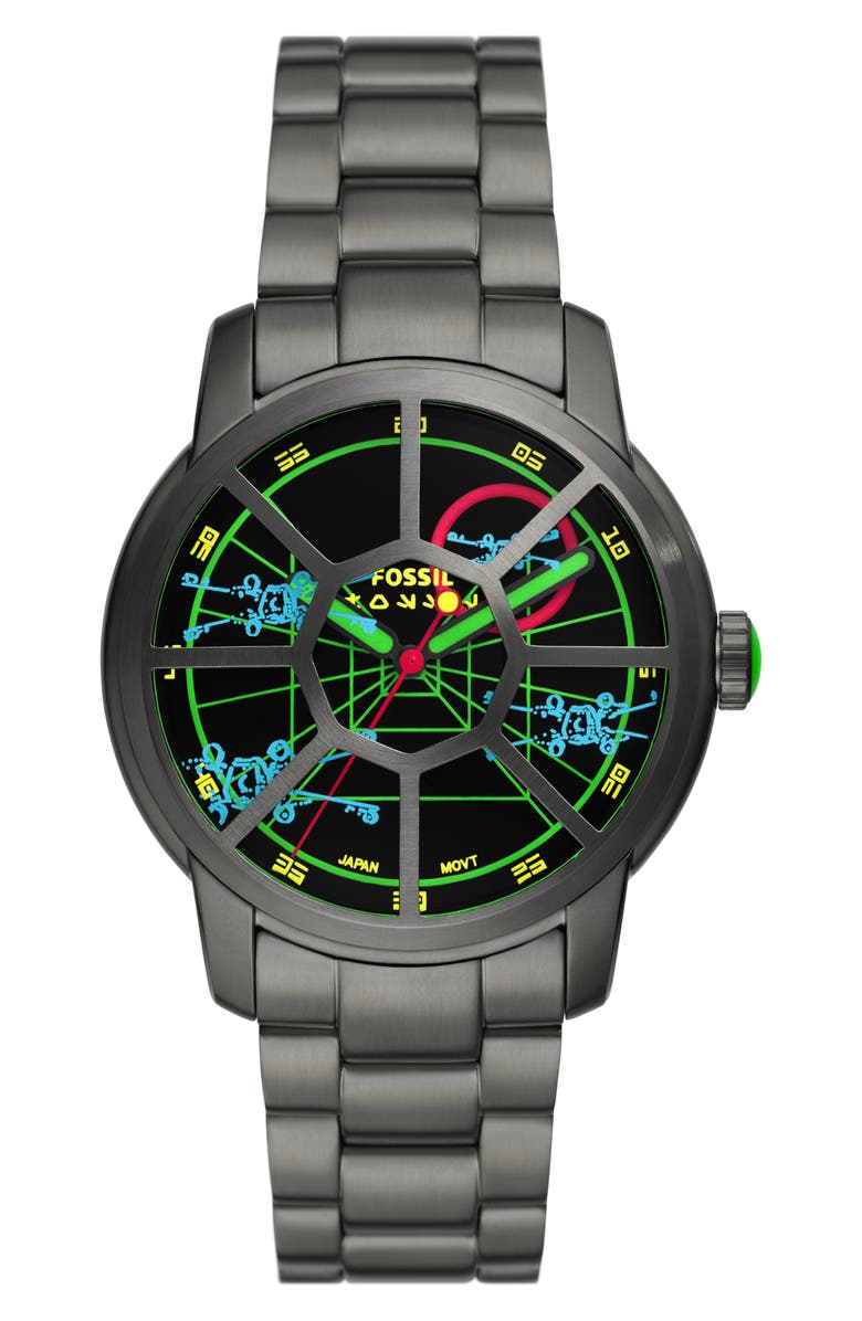 Fossil x Star Wars<sup>™</sup> Limited Edition TIE Fighter Bracelet Watch, 40mm, Main, color, 