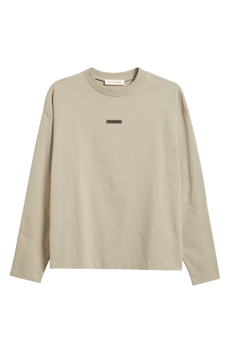 Fear of God Essentials Classic Fit Long Sleeve Logo Graphic T-Shirt, Alternate, color, Timber