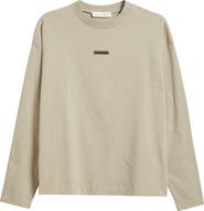 Fear of God Essentials Classic Fit Long Sleeve Logo Graphic T-Shirt