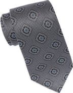 Duchamp Medallion Jacquard Silk Tie
