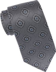 Duchamp Medallion Jacquard Silk Tie