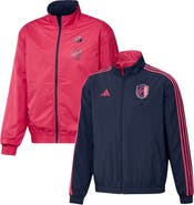 adidas Men's adidas Navy/Red St. Louis City SC 2023 On-Field Anthem Full-Zip Reversible Team Jacket