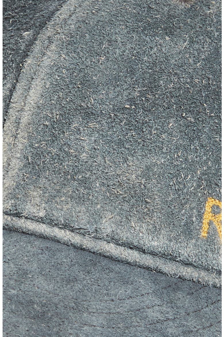 RRL Rough Out Suede Baseball Cap, Alternate, color, INDIGO