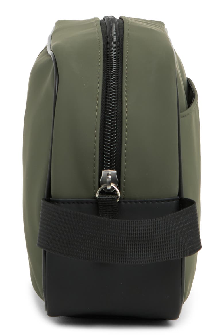 Rubber Zip Top Dopp Kit, Alternate, color, OLIVE